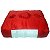 Almofada de Pelúcia 40x45 Vermelha Porta Balde de Pipoca e Copo para Sublimação - Imagem 2