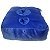 Almofada de Pelúcia 40x45 Azul Bic Porta Balde de Pipoca e Copo para Sublimação - Imagem 3