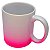 Caneca branca de porcelana degradê pink (300ml) - Imagem 2