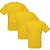 Camiseta amarelo ouro - do P ao XG (100% Poliéster) - Imagem 2