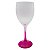Taça imperatriz rosa jateado de vidro 425ml (p/ sublimação) - Imagem 1