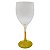 Taça imperatriz amarelo jateado de vidro 425ml (p/ sublimação) - Imagem 1