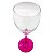 Taça imperatriz rosa cristal de vidro 425ml (p/ sublimação) - Imagem 2