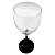 Taça imperatriz preto cristal de vidro 425ml (p/ sublimação) - Imagem 2
