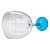 Taça gin azul cristal de vidro 600ml (p/ sublimação) - Imagem 3