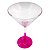 Taça martini rosa cristal de vidro 250ml (p/ sublimação) - Imagem 2