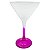 Taça martini rosa jateado de vidro 250ml (p/ sublimação) - Imagem 1