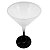 Taça martini preto jateado de vidro 250ml (p/ sublimação) - Imagem 2