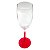 Taça barone vermelho cristal de vidro 190ml (p/ sublimação) - Imagem 2