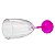 Taça barone rosa cristal de vidro 190ml (p/ sublimação) - Imagem 3