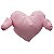 Almofada em Formato de Coração com Mãozinha Rosa Bebe para Sublimação - Imagem 1