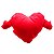 Almofada em Formato de Coração com Mãozinha Vermelho para Sublimação - Imagem 3