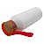Squeeze alumínio branco com tampa e alça vermelha 500ml - Imagem 3