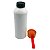 Squeeze alumínio branco com tampa e alça vermelha 500ml - Imagem 4