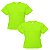 Baby Look Verde Fluorescente – P ao GG 100% Poliéster para Sublimação - Imagem 2