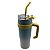 Copo térmico inox tiffany com alça amarela- 1200ml - Imagem 1