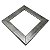 Moldura de madeira para azulejo 10x10 - prata - Imagem 3