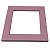 Moldura de madeira para azulejo 10x10 -  rosa - Imagem 1