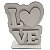 Porta retrato mdf love vertical 3D - Imagem 1