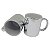 Caneca Espelhada Prata (Porcelana 325ml P/ Sublimação) - Imagem 2
