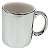 Caneca Espelhada Prata (Porcelana 325ml P/ Sublimação) - Imagem 1