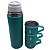 Garrafa vaco bottle azul com 3 copos - Imagem 2