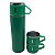 Garrafa vaco bottle verde com 3 copos - Imagem 1