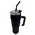 Copo térmico inox  azul marinho com alça azul - 1200ml - Imagem 2