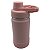 Garrafa 350 ml rosa bebê com alça academia - Imagem 1