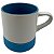 Caneca branca base alta azul -Live - Imagem 1