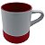 Caneca branca base alta vermelha -Live - Imagem 2
