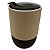 Copo buddy tampa e base silicone marrom- 325ml - Imagem 1