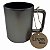 Caneca Cinza Chumbo 350ml - Imagem 1