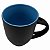 Caneca Mágica Preto Fosco C/ Colher Interior e Colher Azul Claro - Imagem 3