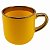 Caneca Imperial Ouro Amarelo com Alça e Borda Dourado – 400ml - Imagem 1