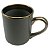 Caneca Imperial Cinza com Alça e Borda Dourado – 325ml - Imagem 1