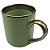 Caneca Imperial Verde com Alça e Borda Dourado – 325ml - Imagem 3