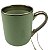 Caneca Imperial Verde com Alça e Borda Dourado – 325ml - Imagem 5