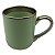 Caneca Imperial Verde com Alça e Borda Dourado – 325ml - Imagem 2