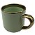 Caneca NV Imperial Verde Menta com Alça e Borda Dourado – 400ml - Imagem 1