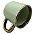 Caneca NV Imperial Verde Menta com Alça e Borda Dourado – 400ml - Imagem 4