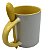 Caneca Colher Amarela Alça Interior - Imagem 3