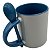 Caneca Colher Azul Claro Alça Interior - Imagem 3