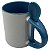Caneca Colher Azul Claro Alça Interior - Imagem 1