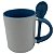 Caneca Colher Azul Claro Alça Interior - Imagem 4