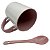 Caneca Colher Rosa Alça Interior - Imagem 2