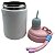 Copo Inox Térmico Kawaii 500ml Branco Tampa Rosa - Imagem 4