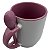 Caneca com Colher Alça e Interior Rosa - Live - Imagem 3