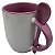 Caneca com Colher Alça e Interior Rosa - Live - Imagem 1