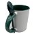 Caneca Importada com Colher Reta Alça e Interior Verde Escuro - Imagem 2